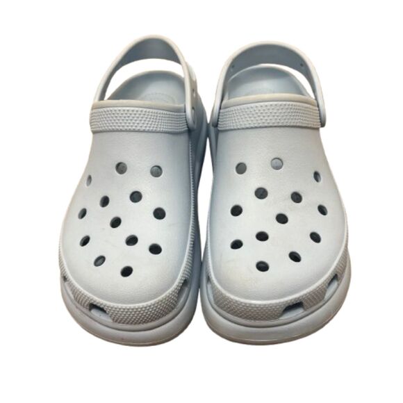 Crocs Classic Crush Clogs Chunky Platform Baby Blue Calcite Womens Size 10 - Picture 2 of 7